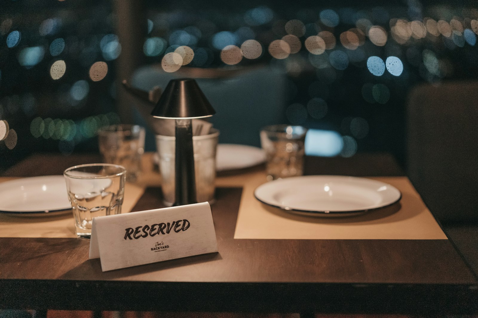Tidy, well-presented restaurant table setting